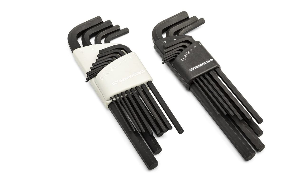 44 Pc 90T Combination Ratcheting Wrench & Hex Key Set by GEARWRENCH – Alloy Steel, Chrome, Model 86528