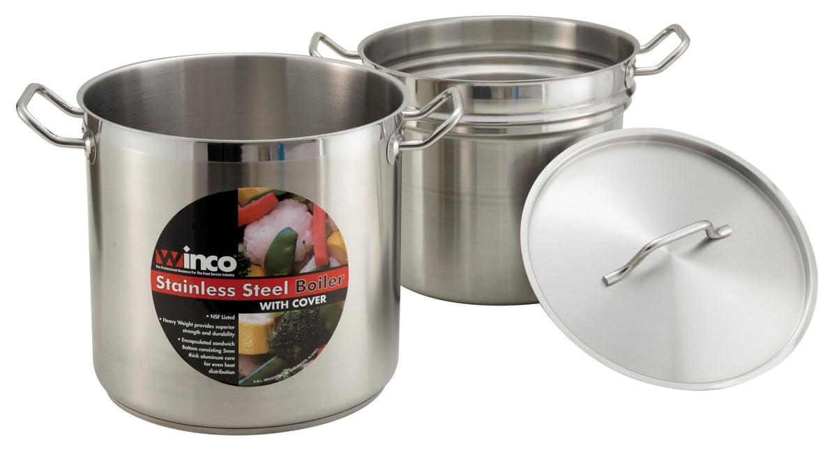 Winco 12 Quart / Stainless Steel / 1 Double Boilers