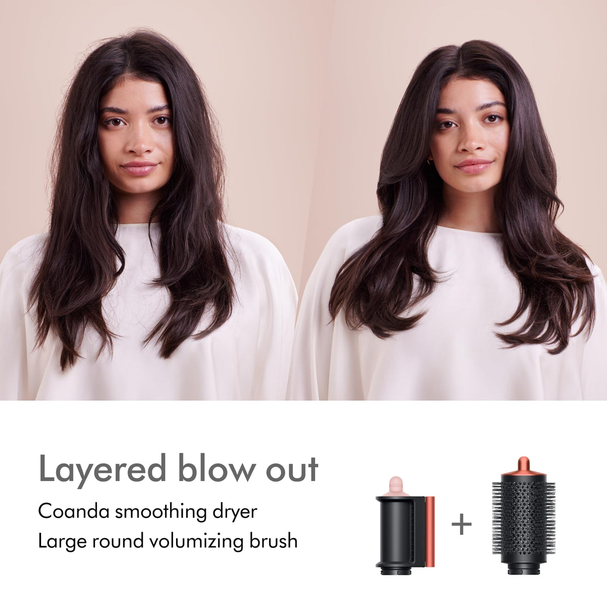 Special Edition Airwrap™ Complete Long Diffuse Multi-Styler in Strawberry Bronze and Blush Pink by Dyson – 10 Piece Set, Aluminum^Ceramic^Polycarbonate, Model 581838-01