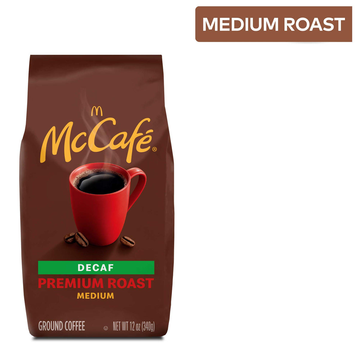 Premium Roast Decaf by McCafe – 12 Ounce (Pack of 1), Model 00043000060919