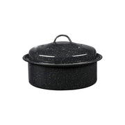 Granite Ware Covered Round Roaster, 3 lb Capacity, Speckled Black