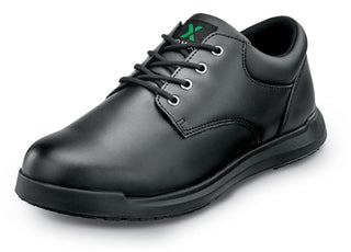 Mens Black MaxTrax Soft Toe SRO Oxford 10.0 M by SR Max – 10, Polyurethane, Black, Model Marshall II