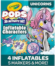 Crayola Pops Inflatable Characters, Coloring Set for Kids, Gift for Boys & Girls, Ages 5, 6, 7, 8