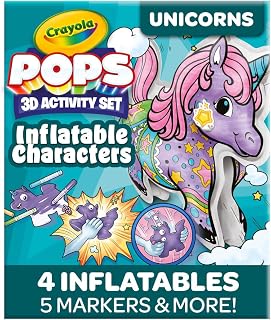 Crayola Pops Inflatable Characters, Coloring Set for Kids, Gift for Boys & Girls, Ages 5, 6, 7, 8