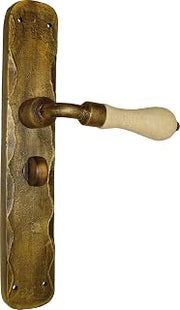 Imex The Fox 76845 – Manilla Brass rústico-porcelana with Lock, 47 mm, Plate 270 x 45 mm