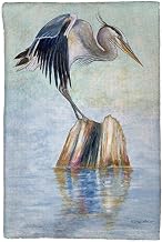 Betsydrake KT1175 16 x 25 in. Balancing Heron Kitchen Towel