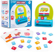 Educational Insights Spell & Drop Word Building Set - CVC Word Games, Kindergarten Learning Activities, Preschool Sight Words, Spelling Toys and Reading Games for Kids 5-7, Learn to Read Flash Cards