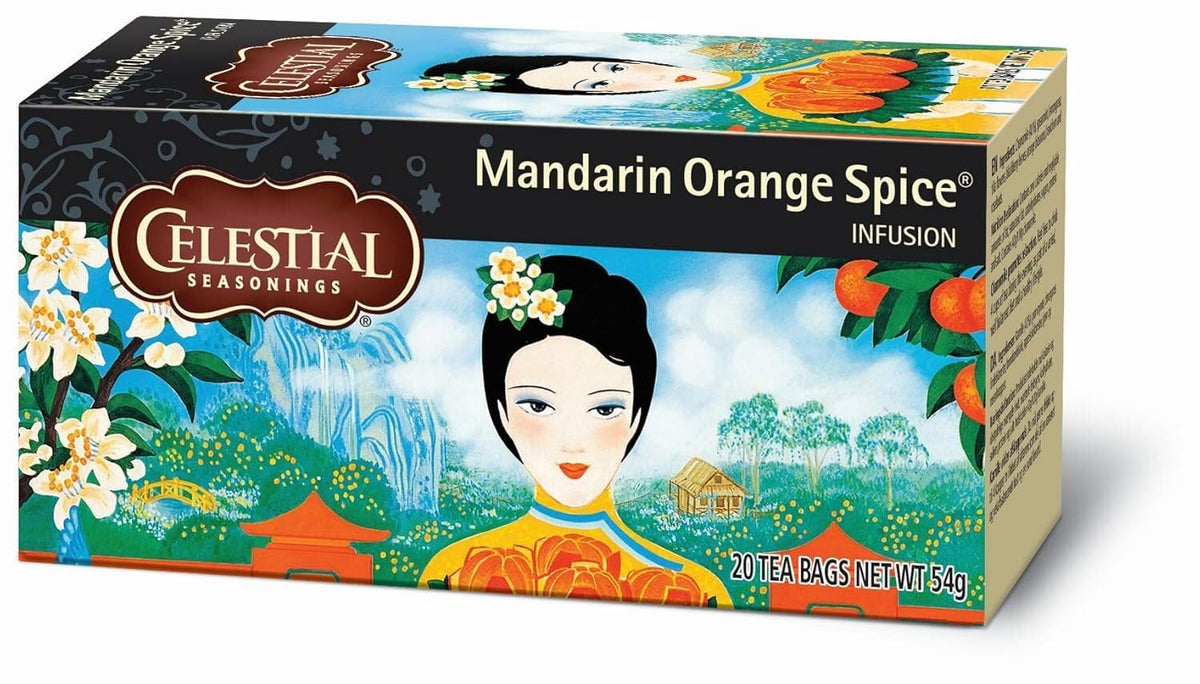 Tea Herb Mandarin Orange Spice Bag by Celestial Seasonings – 20 Count (Pack of 1), Orange, Model 070734000317