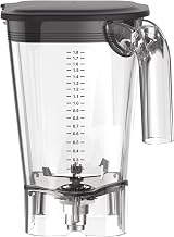 Hamilton Beach Commercial 6126-755 Eclipse 64 oz./2 L Polycarbonate Container, 7.38" L, 8.69" W, 9.13" H, Transparent