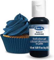 Satin Ice Food Color Liquid Gel, 0.61 fl oz Bottle, Navy