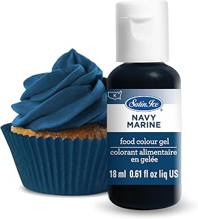 Satin Ice Food Color Liquid Gel, 0.61 fl oz Bottle, Navy