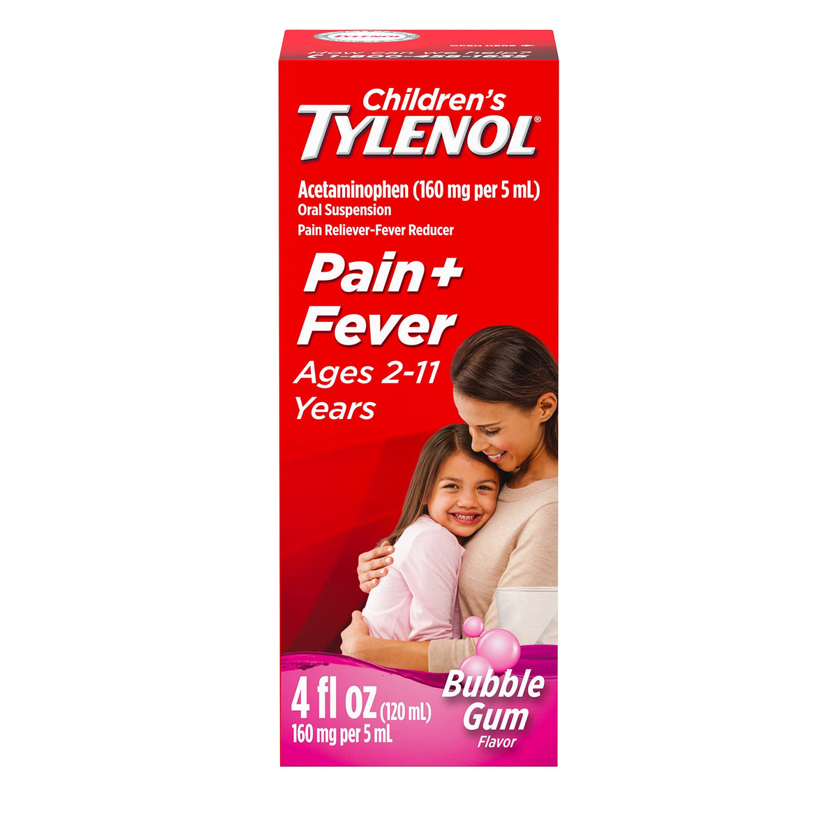 Tylenol Bubblegum / 4 Ounce / 2 Cold & Flu Relief