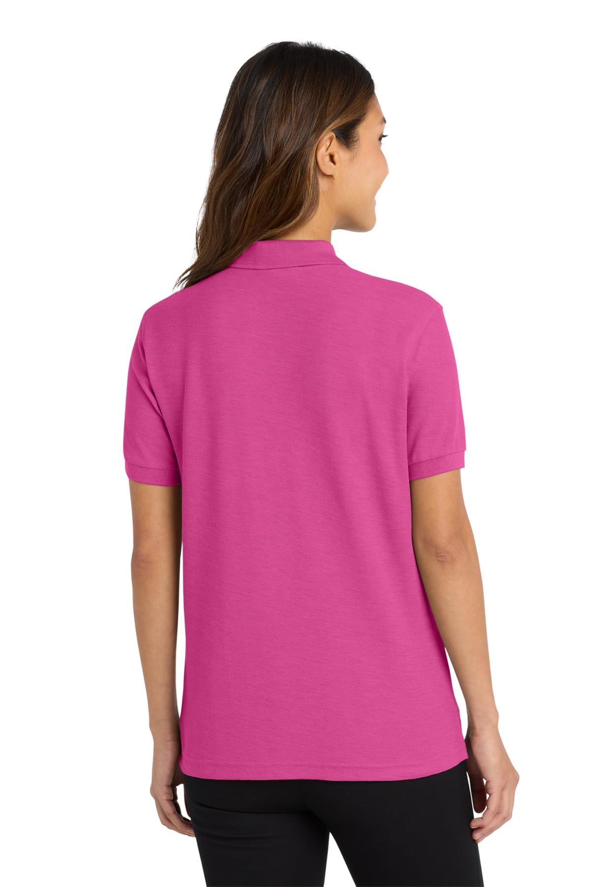 Women's Silk Touch Polo by Port Authority – Silk, Tropical Pink, Model SNM-400333