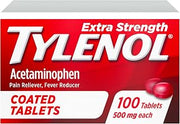 Tylenol Extra Strength Coated Tablets, 500 mg Acetaminophen, 100 ct