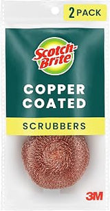 Scotch-Brite Copper Coated Scrubbing Scour Pads, 48 Pack