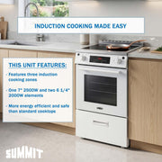 Summit 20" Induction Range by Summit Appliance – 20 Inch, 2.09 cubic_feet, White, Model REN20SS4