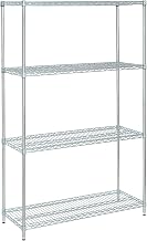 4-Shelf Shelving Unit Dimensions: 24" x 48" x 74"