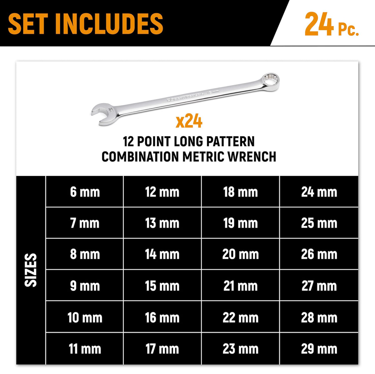 GEARWRENCH Combination Wrenches / Orange / 1 Combination Wrenches