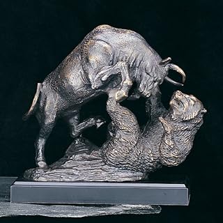 Bey-Berk International 9H in. Bull and Bear Fight by Graphic Image