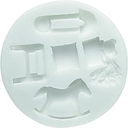 Silikomart Silicone Mould Sugarflex Toys, White