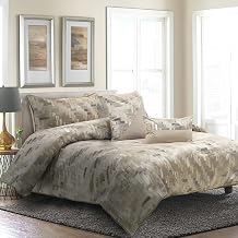 Michael Amini Astaire Multicolor Comforter Set 5-Piece Queen with 100% Polyester Face, Cotton-Polyester Back, Soft, Durable Bedding for Stylish Bedroom Comfort and Decor