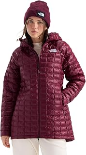 The North Face Women's Thermoball Hooded Parka, Burgundy Crush, XXL