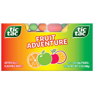 Fruit Adventure Mints by Tic Tac – 1 Ounce (Pack of 12), Fruit Adventure, Pack of 12, Model 9800007608