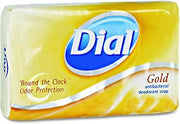 Dial 1601058 02401 Individually Wrapped Antibacterial Soap, Pleasant, Gold, 4oz Bar (Case of 72)