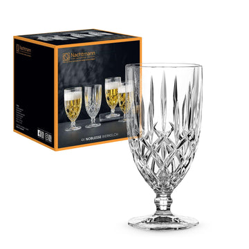 Noblesse Collection Iced Beverage Glasses by Nachtmann – S/4, 425 milliliters, Crystal Glass, Transparent, Pack of 4