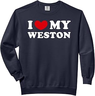 I Love My Weston, I Heart My Weston Comfort Colors Adult Sweatshirt