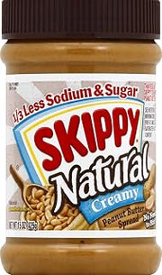 SKIPPY Natural Peanut Butter, 1/3 Less Soxium and Sugar, 15 oz