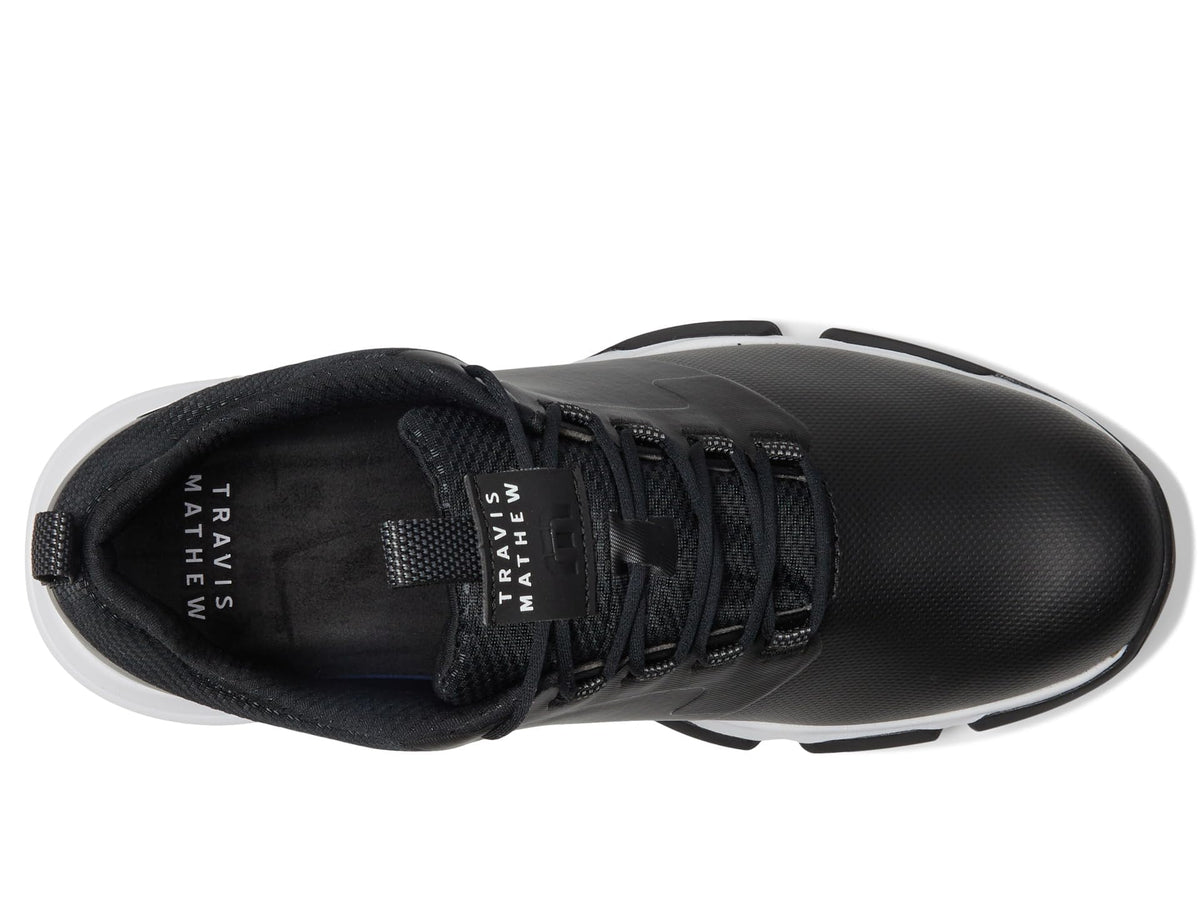 Men's The Ringer 2.0 Shoes Black 9.5 Medium by TravisMathew – 9.5, Black, Model 1MAA564