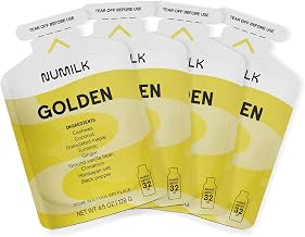 Pouches 4-Pack - Golden - Creamy Plant-Based Milk in Seconds - Easy-to-Use with the Numilk Nut Milk Maker Machine - Dairy Free Milk Beverage - One Pouch Makes 32oz