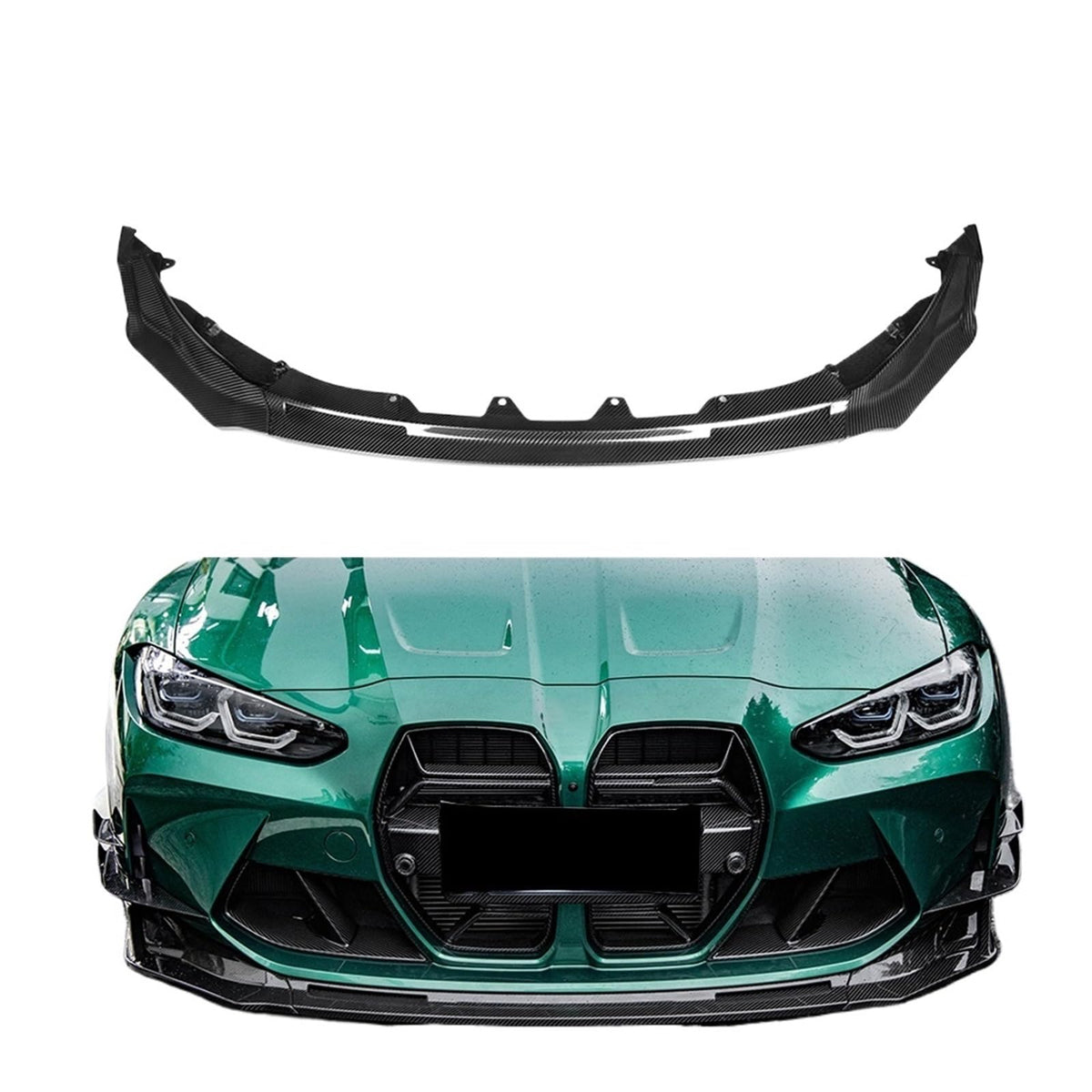 Real Dry Carbon Fiber Front Diffuser Bumper Lip Splitter Compatible For BMW M3 M4 G80 G81 G82 G83 CSL/CS/GT4/V/MP Style 2021-IN(GT4 Style) by JJKSKV – Model weiyangyu MALL