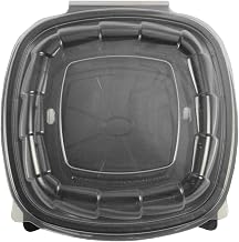 Inno-Pak 299361678 Microwavable Hinged Polypropylene Container, 39 oz, 8" x 8" x 2.71" (Pack of 138)