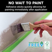 Multi-Surface Painters Tape with PAINTBLOCK by FrogTape – 14 Rolls, 0.94" x 60 Yds, Latex, Green, Pack of 14, Model 242833
