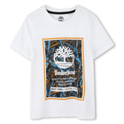 Boys Short Sleeves Tee-Shirt by Timberland – Blue Enamel, Model T60213/83E