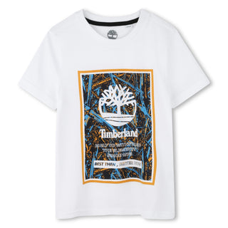Boys Short Sleeves Tee-Shirt by Timberland – Blue Enamel, Model T60213/83E