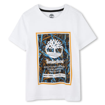 Boys Short Sleeves Tee-Shirt by Timberland – Blue Enamel, Model T60213/83E