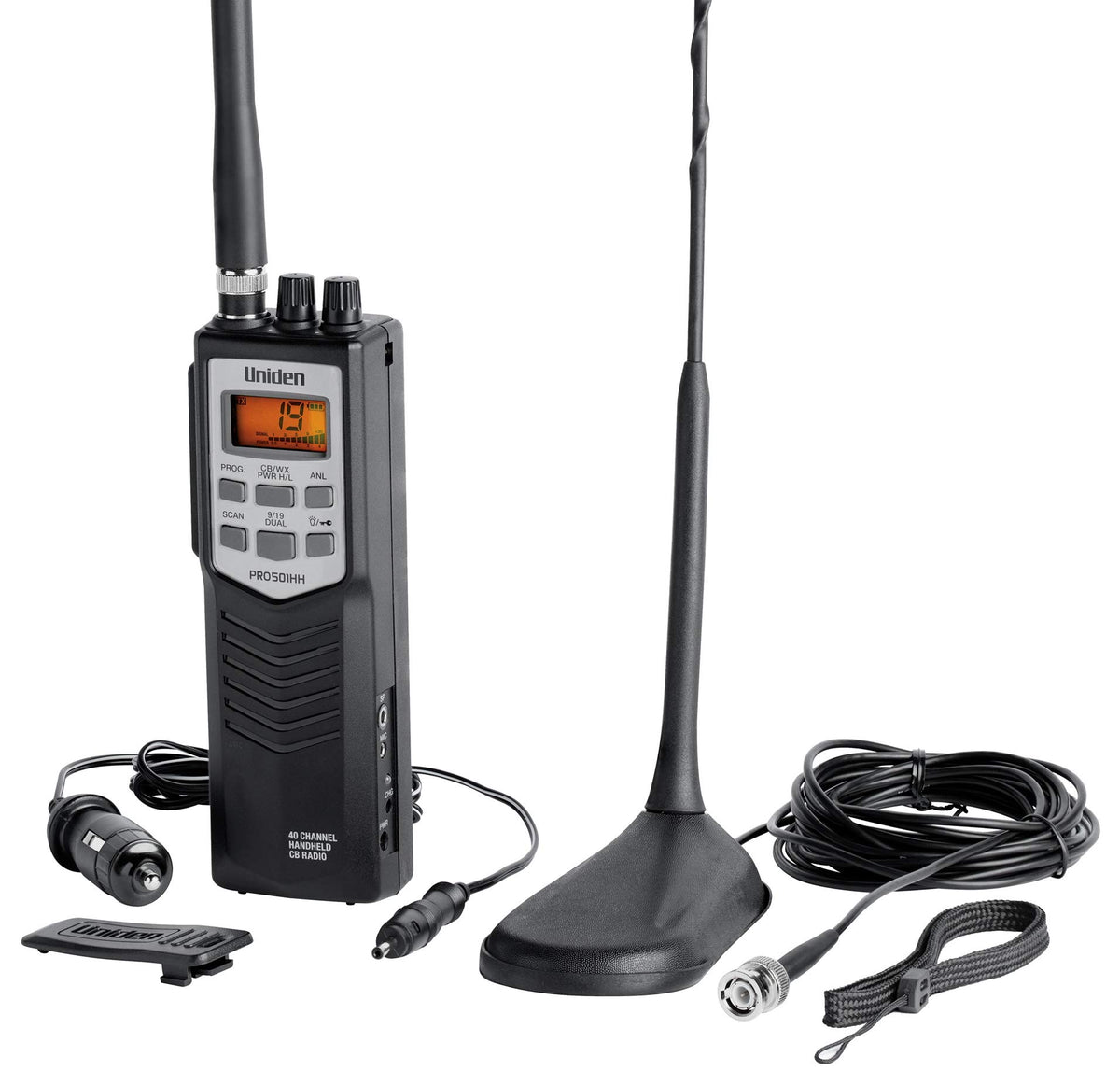 Uniden CB Radio w/ Magnetic Mount Antenna / Radio / PRO501TK Handheld CB Radios