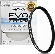 EVO Antistatic 62mm UV Lens Filter - 16-Layer SMC Coating | 99.8% Light Transmission, 5mm Low-Profile Frame - Dust & Scratch-Resistant, Water Repellent - Premium Optical Glass