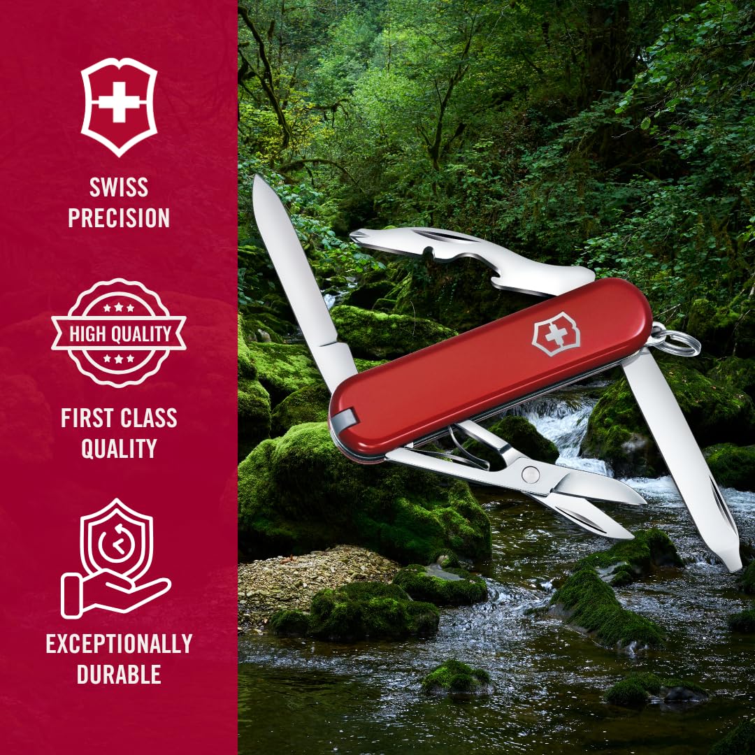 Rambler Swiss Army Knife by Victorinox – 58mm, Acrylonitrile Butadiene Styrene, Red, Model 0.6363