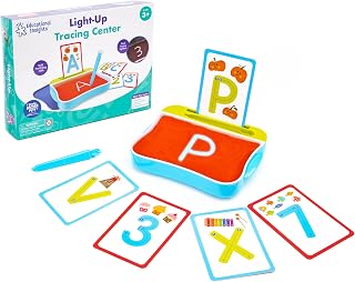 Educational Insights Light-Up Tracing Center - Letter Tracing for Kids Ages 3-5, Preschool Learning Activities, Handwriting Practice for Kids, Trace Letters and Numbers, Toddler Writing Tools