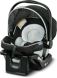 Graco SnugRide Lite LX Infant Car Seat, Lightweight Rear-Facing Seat for Babies 4–30 lb, 4-Position Adjustable Base, Latch Installation & ProtectPlus Engineered, Studio