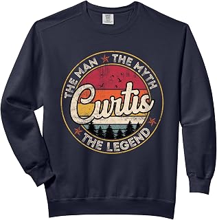 Curtis The Man The Myth The Legend Personalized Name Comfort Colors Adult Sweatshirt