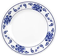 Thunder Group Lotus melamine dinnerware collection 4 oz,4 1/2" plate, comes in dozen