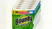 Bounty White / 140 Sheets (Pack of 12 Rolls) / Family Triple Paper Towels