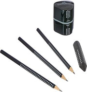 Faber-Castell 217093 Writing Set Grip 2001, Black, Blister