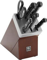 HENCKELS Solution Razor-Sharp 7-pc Knife Block Set, Chef Knife, Bread Knife, German Engineered Informed by 100+ Years of Mastery