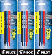 Pilot Gel Ink Refills for FriXion Erasable Gel Ink Pen, Fine Point, Assorted Ink, Pack of 9 (77335)